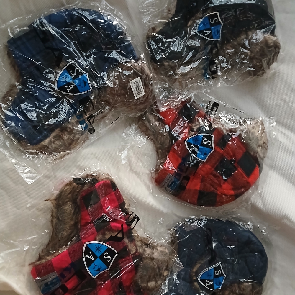 Plaid Winter Aviator Hats for Kids
